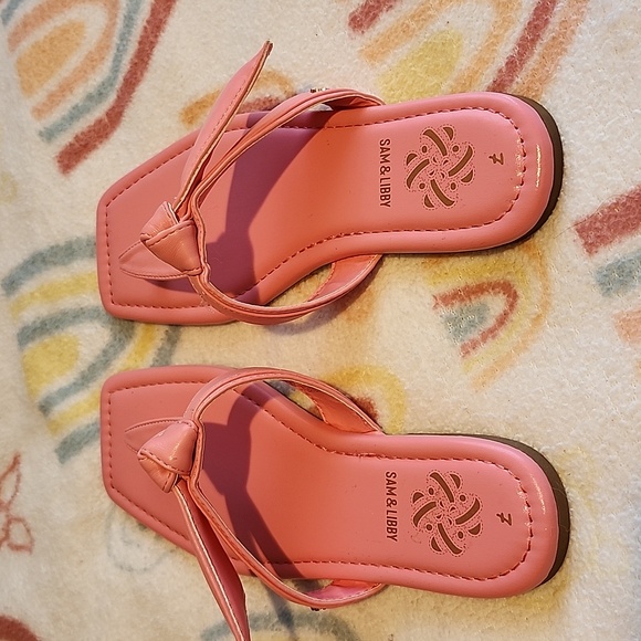 Sam & Libby Pink Sandals - Picture 3 of 4